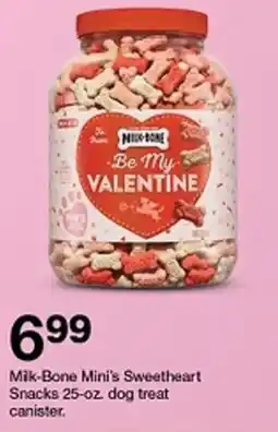 Target Mik-Bone Mini's Sweetheart Snacks dog treat canister offer