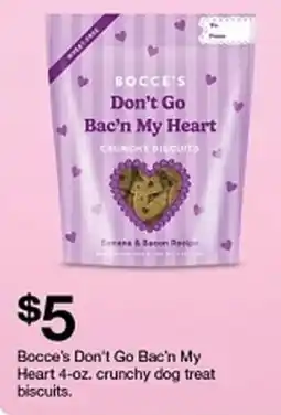 Target Bocce's Don't Go Bac'n My Heart crunchy dog treat biscuits offer
