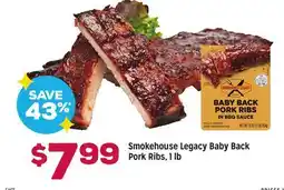 Grocery Outlet Smokehouse Legacy Baby Back Pork Ribs offer