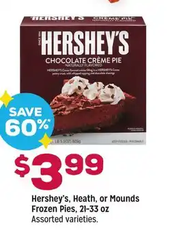 Grocery Outlet Hershey's, Heath, or Mounds Frozen Pies, 21-33 oz offer