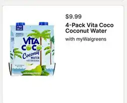 Walgreens 4-Pack Vita Coco Coconut Water offer