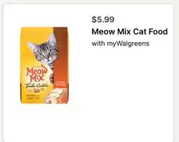 Walgreens Meow Mix Cat Food offer
