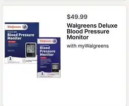 Walgreens Walgreens Deluxe Blood Pressure Monitor offer