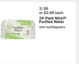Walgreens 24 - Pack Purified Water offer