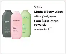 Walgreens Method Body Wash offer