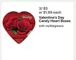 Walgreens Valentine's Day Candy Heart Boxes offer