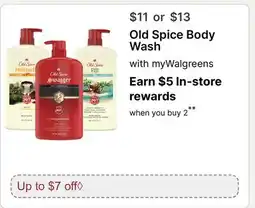 Walgreens Old Spice Body Wash offer