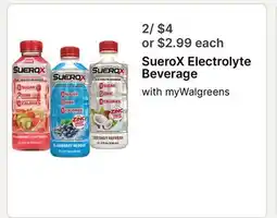 Walgreens SueroX Electrolyte Beverage offer
