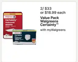 Walgreens Value Pack Walgreens Certainty offer
