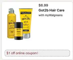Walgreens Got2b Hair Care offer