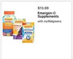Walgreens Emergen-C Supplements offer