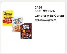 Walgreens General Mills Cereal offer