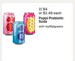Walgreens Poppi Prebiotic Soda offer