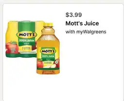 Walgreens Mott's Juice offer