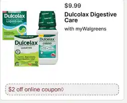 Walgreens Dulcolax Digestive Care offer