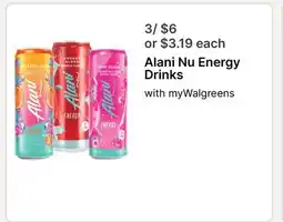 Walgreens Alani Nu Energy Drinks offer