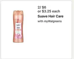 Walgreens Suave Hair Care offer