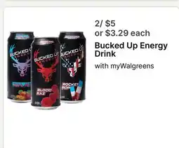 Walgreens Bucked Up Energy Drink offer