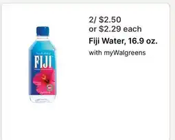 Walgreens Fiji Water, 16.9 oz offer