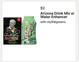Walgreens Arizona Drink Mix or Water Enhancer offer