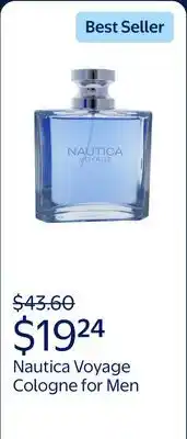 Walmart Nautica Voyage Cologne for Men Spray offer