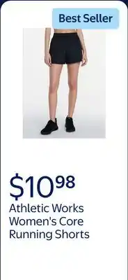 Walmart Athletic Works Women's and Women's Plus Core Running Shorts offer