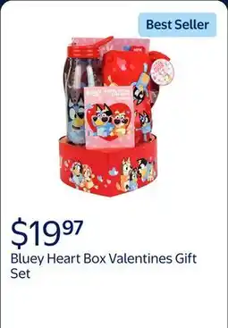 Walmart Bluey Heart Box Valentines Gift Set offer