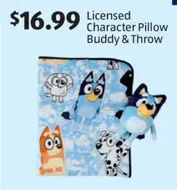 Aldi Licensed Character Pillow Buddy & Throw offer