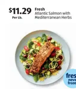 Aldi Fresh Atlantic Salmon with Mediterranean Herbs offer