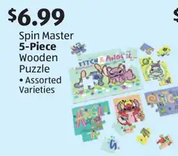 Aldi Spin Master 5-Piece Wooden Puzzle offer