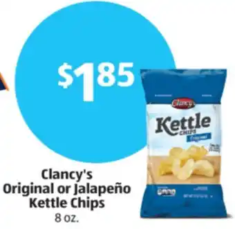 Aldi Clancy's Original or Jalapeño Kettle Chips offer
