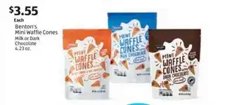 Aldi Benton's Mini Waffle Cones offer