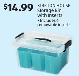 Aldi KIRKTON HOUSE Storage Bin with Inserts offer