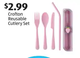 Aldi Crofton Reusable Cutlery Set offer