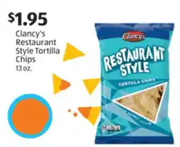 Aldi Clancy's Restaurant Style Tortilla Chips offer