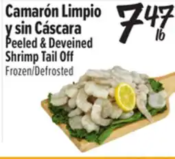 El Super Peeled & Deveined Shrimp Tail Off offer