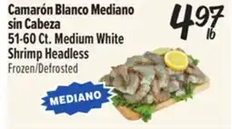 El Super 51-60 Ct. Medium White Shrimp Headless offer