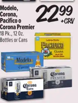 El Super Modelo, Corona, Pacifico o Corona Premier offer