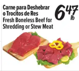 El Super Fresh Boneless Beef for Shredding or Stew Meat offer