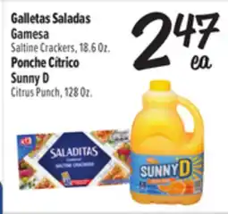 El Super Saltine Crackers or Sunny D Citrus Punch offer