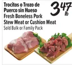 El Super Fresh Boneless Pork Stew Meat or Cushion Meat offer