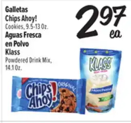El Super Chips Ahoy! Cookies, 9.5-13 Oz., Klass P owdered Drink Mix, 14.1 Oz offer