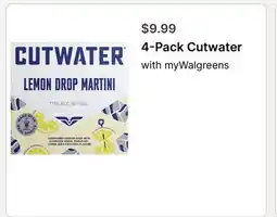 Walgreens 4-Pack Cutwater offer