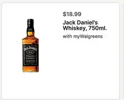 Walgreens Jack Daniel's Whiskey, 750ml offer