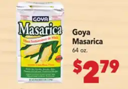 Vallarta Supermarkets Goya Masarica offer