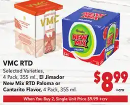 Vallarta Supermarkets VMC RTD offer
