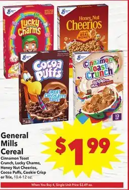 Vallarta Supermarkets General Mills Cereal offer