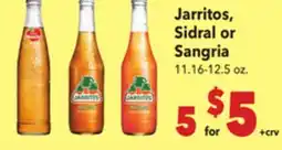 Vallarta Supermarkets Jarritos, Sidral or Sangria offer