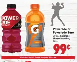 Vallarta Supermarkets Powerade or Powerade Zero offer