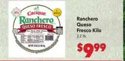 Vallarta Supermarkets Ranchero Queso Fresco Kilo offer